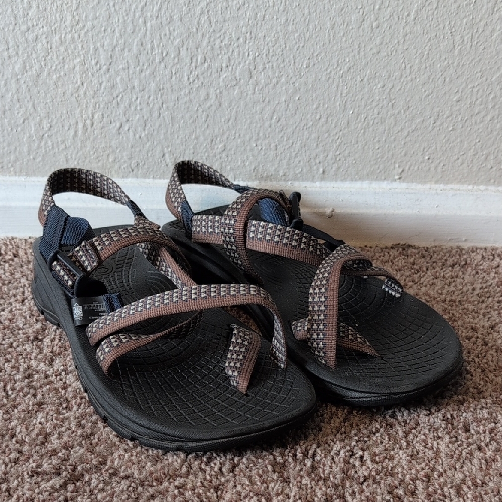 Chaco Black and Brown Men's Sandals